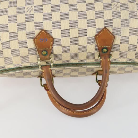 LOUIS VUITTON Damier Azur Speedy 35 Hand Bag N41535 LV Auth 156545 - Picture 7 of 16